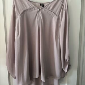 Maurices Light Purple Blouse with Zipper Detail